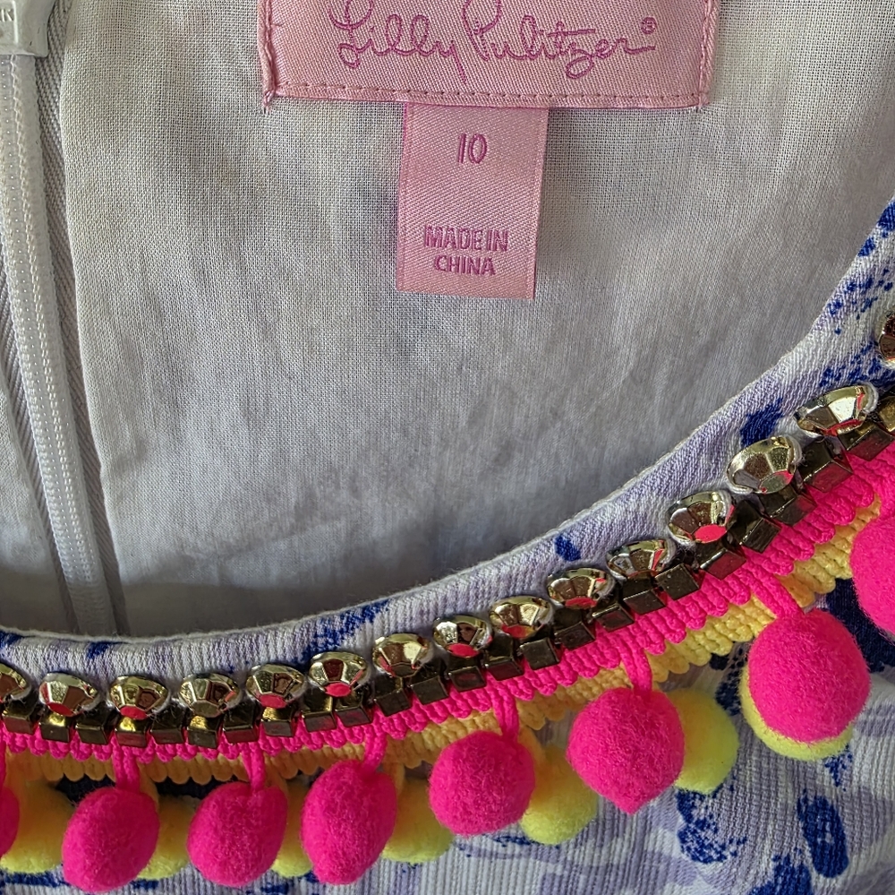 Talk About Pizazz,this Is One Sassy Lilly Pulitzer sz10 $48 - Picture 4 of 8
